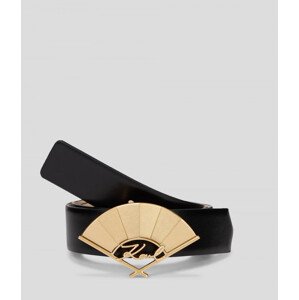 Opasek karl lagerfeld k/signature fan md belt černá 85