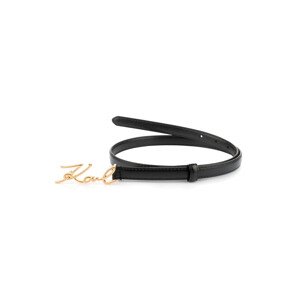 Opasek karl lagerfeld k/signature sm buckle belt černá 75