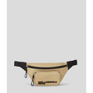 Ledvinka karl lagerfeld jeans utility canvas bumbag hnědá none