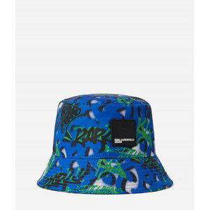 Klobouk karl lagerfeld jeans grafitti buckethat modrá none