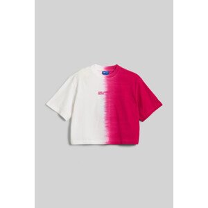 Tričko karl lagerfeld jeans klj reg crop sslv ombre tee různobarevná xs