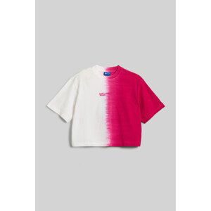 Tričko karl lagerfeld jeans klj reg crop sslv ombre tee různobarevná s