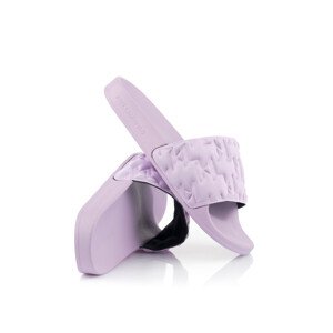 Pantofle karl lagerfeld kondo m'gram padded slide fialová 40