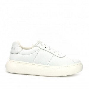 Tenisky marni tone on tone embroidered logo soft padded nappa lace-up low sneakers bílá 40