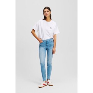 Džíny karl lagerfeld skinny denim pants mid blue denim