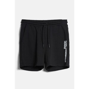 Šortky karl lagerfeld jeans klj text logo sweatshort black