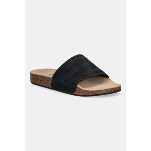 Semišové pantofle adidas Originals Adilette RS černá barva, JR3596