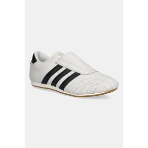 Kožené tenisky adidas Originals Taekwondo dámské, béžová barva, JS4525