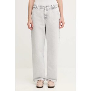 Džíny Carhartt WIP W' Pierce Pant Straight dámské, high waist, I035576.895F