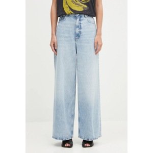 Džíny GANNI Soft Rigid Denim Baggy dámské, high waist, J1743