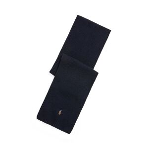 Vlněná šála Polo Ralph Lauren tmavomodrá barva