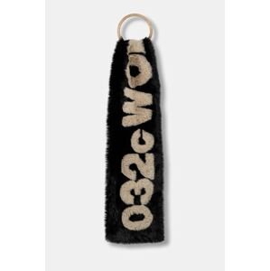 Šála 032C ''Anti-Gauguin'' Faux Fur černá barva, F24-UAW-3303-050