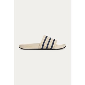 Kožené pantofle adidas Originals x Wales Bonner Adilette dámské, bílá barva, JR0228