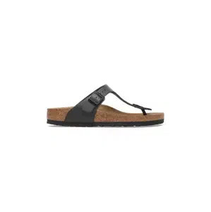 Kožené žabky Birkenstock Gizeh NL černá barva, 1029613