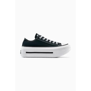 Tenisky Converse Chuck Taylor All Star Lift Double Stack unisex, černá barva, A15490C