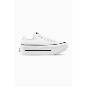 Tenisky Converse Chuck Taylor All Star Lift Double Stack unisex, bílá barva, A15491C