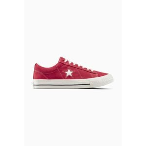 Kecky Converse One Star 95 červená barva, A14712C