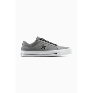 Semišové tenisky Converse One Star Pro šedá barva, A11923C
