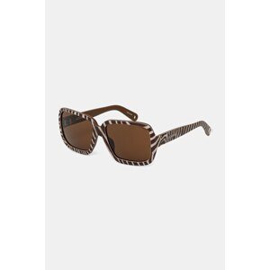 Sluneční brýle Jacquemus CABANA dámské, hnědá barva, JAC86C4SUN