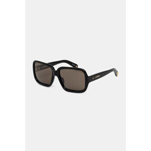 Sluneční brýle Jacquemus CABANA dámské, černá barva, JAC86C1SUN