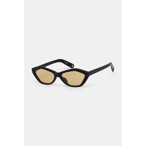 Sluneční brýle Jacquemus BAMBINO dámské, černá barva, JAC42C6SUN