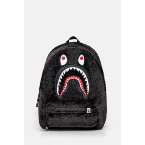 Batoh A Bathing Ape Shark fur daypack černá barva, velký, s aplikací, 1K80189001