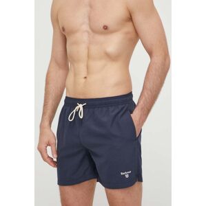 Plavkové šortky Barbour tmavomodrá barva, MSW0064