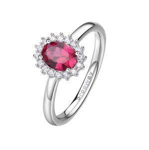 Brosway Elegantní stříbrný prsten Fancy Passion Ruby FPR75 52 mm