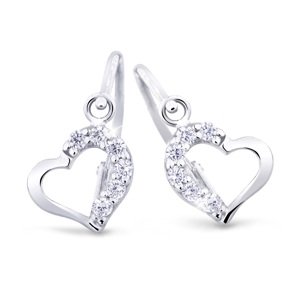 Cutie Jewellery Něžné dětské náušnice z bílého zlata C2757-10-X-2 světle zelená