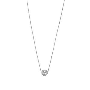 Emporio Armani Třpytivý stříbrný náhrdelník s kubickými zirkony EG3585040