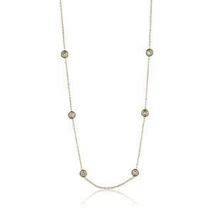 Emily Westwood Jemný pozlacený náhrdelník s krystaly Phoebe EWN23096G
