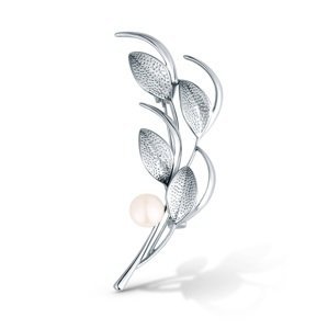 JwL Luxury Pearls Slušivá brož 2v1 s pravou perlou JL0844