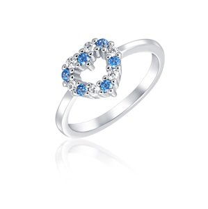 JVD Romantický stříbrný prsten se zirkony SVLR0434SH2BM 53 mm