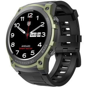 Wotchi AMOLED Smartwatch DM55 – Green - Black