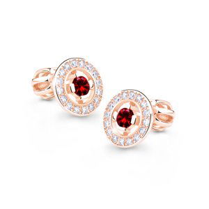 Cutie Diamonds Jedinečné náušnice z růžového zlata s rubíny a diamanty DZ6413-1988-30-RU-X-4