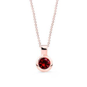 Cutie Diamonds Minimalistický přívěsek z růžového zlata s rubínem DZ8005-40-RU-X-4