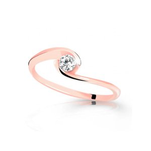 Cutie Jewellery Zásnubní prsten z růžového zlata se zirkonem Z6134-1793-X-4 59 mm