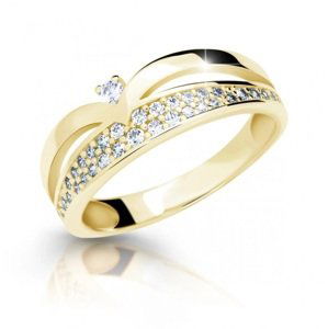 Cutie Jewellery Krásný třpytivý prsten ze zlata se zirkony Z6820-2544-10-X-1 55 mm