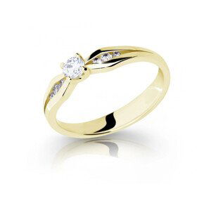 Cutie Jewellery Okozlující zlatý prsten se zirkony Z6878-2122-10-X-1 65 mm