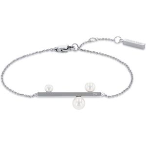 Calvin Klein Elegantní ocelový náramek s perlami Minimal Pearl 35000177