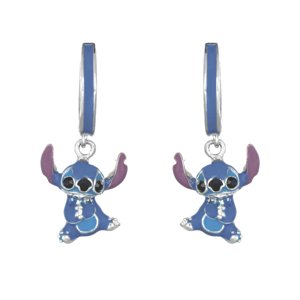 Disney Stříbrné kruhy s přívěsky Stitch Lilo & Stitch ES00098SRHL.CS