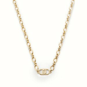 Liu Jo Stylový pozlacený náhrdelník s logem Fashion LJ2201