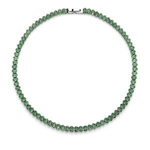 Oliver Weber Luxusní náhrdelník se zirkony Metsaema Tennis 12297 GRE