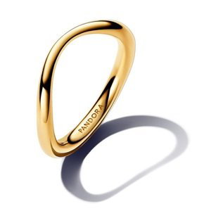 Pandora Minimalistický pozlacený prsten Shine Essence 163314C00 56 mm