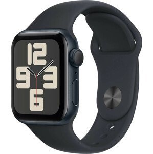 Apple Apple Watch SE (2023) GPS 40mm sportovní silikonový řemínek temně inkoustový S/M