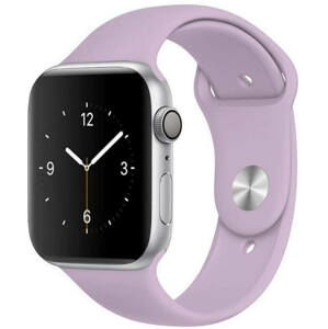 4wrist Silikonový řemínek pro Apple Watch - Světle fialový 42/44/45/49 mm - S/M