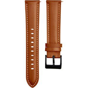 4wrist Kožený řemínek s prošíváním - Light Brown 20 mm