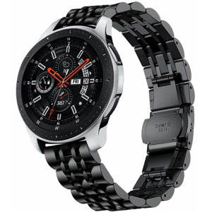 4wrist Ocelový tah pro Samsung Galaxy Watch - Černý 22 mm