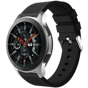 4wrist Silikonový řemínek pro Samsung Galaxy Watch - Černý 22 mm