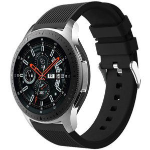 4wrist Silikonový řemínek pro Samsung Galaxy Watch - Černý 20 mm